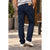 Mott & Bow Oliver Straight Jeans 35x30 Navy Blue Stretch Denim Slim Premium