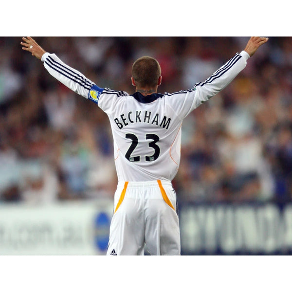 David Beckham #23 Los Angeles Galaxy Jersey M 2007/08 Adidas MLS Long Sleeve