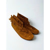 Minnetonka 283 Back Zip Fringe Ankle Boots Suede Brown Women’s Sz 9 w/ Box