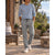 Faherty Essential Drawstring Pants Men's S Rugged Grey Organic Cotton Linen