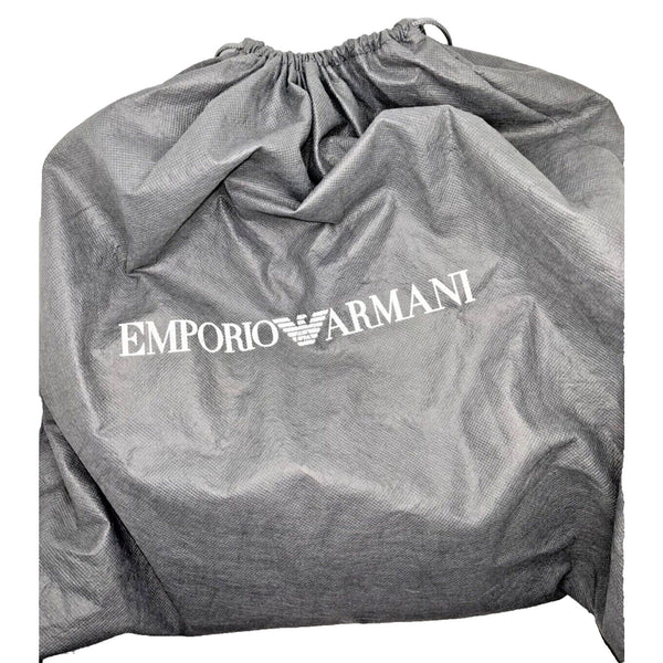 Emporio Armani Large Fold Over Leather Crocodile Embossed Bag & Change Pouch