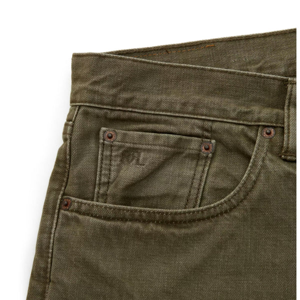 RRL Ralph Lauren Slim Fit Selvedge Denim Jeans Green 36x32 NWT RARE