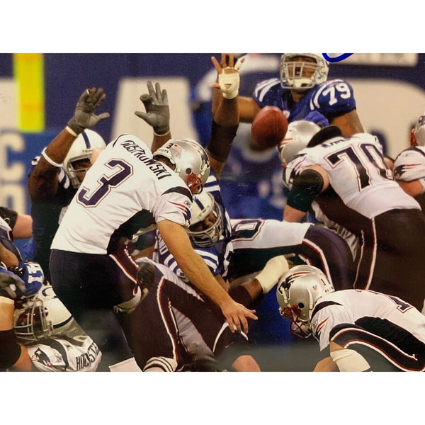 Stephen Gostkowski Signed New England Patriots Super Bowl 8x10 Photo GA