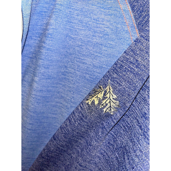 Straight Down Performance Golf 1/4 Zip Sz M Stretch Pullover Sleeve Logo