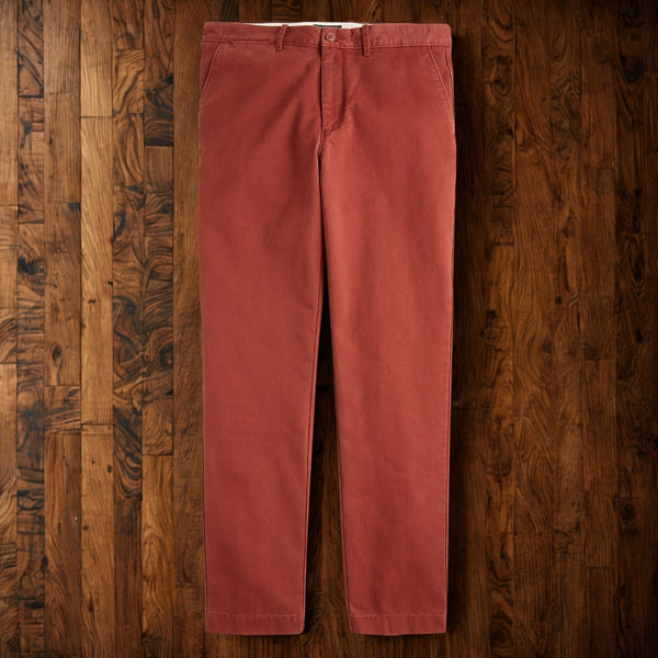 J.Crew 770 Straight Fit Broken-In Chino Pants Men’s 32x32 Red Cotton Khaki
