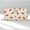 Kate Spade Staci Watermelon Party Continental Wallet Cream Multi KB551 Sz L NWOT