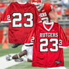 Rutgers Nike Football Jersey Brian Leonard 23 Mens Large Authentic Red Vintage