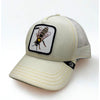 Goorin Bros Queen Bee Trucker Hat White Yellow Mesh Snapback Patch NWT Cap