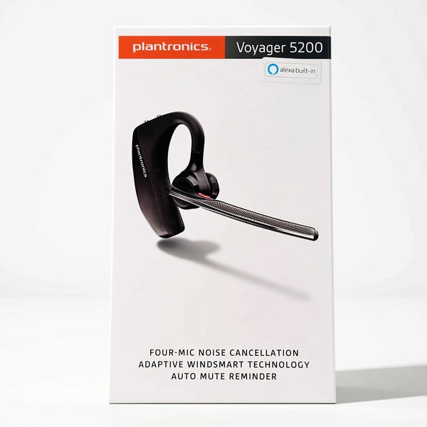 Plantronics Voyager 5200 Wireless Bluetooth Headset New Noise Canceling Alexa