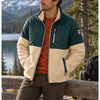 Marine Layer Archive Bariloche Sherpa Jacket Medium Green Tan Full Zip Rare NWOT