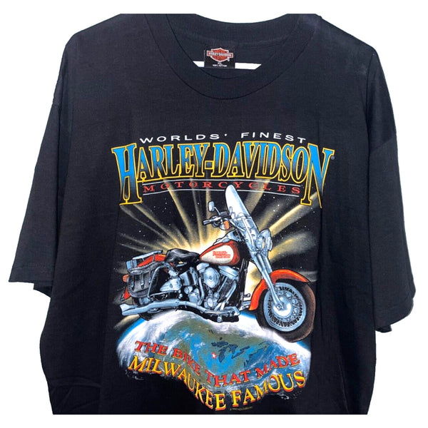 Harley Davidson The Bike That Milwaukee Famous XL Rare Biker T Shirt Tee