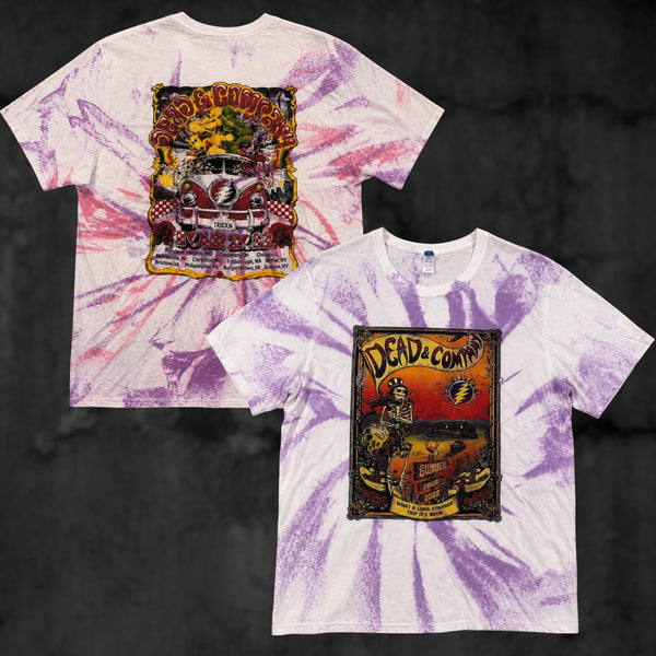 Grateful Dead Dead & Company Summer Tour 2022 Tie Dye T-Shirt Men's L Graphic