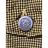 Versace Jeans Couture Ittierre 90s Plaid Button Up Shirt Black Yellow Sz XL