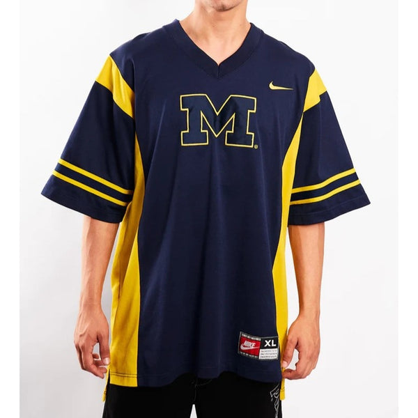 Michigan Wolverines Nike Basketball Shooting Shirt XL 90s Vintage NCAA EUC