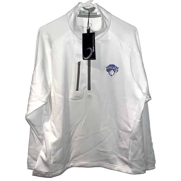New York Knicks Zero Restriction Z500 1/4 Zip Pullover L330 Sz L Coinbase Crypto