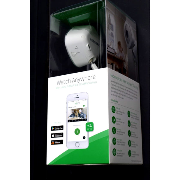 Arlo Q VMC3040 Wired 1080p HD Security Camera NEW Night Vision Alexa
