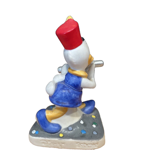 Disney Schmid Daisy Duck Marching Band Playing Flute - EUC - In Box Vintage