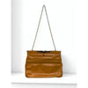 Valentino by Mario Valentino Vintage Leather Shoulder Bag Brown Chain Strap