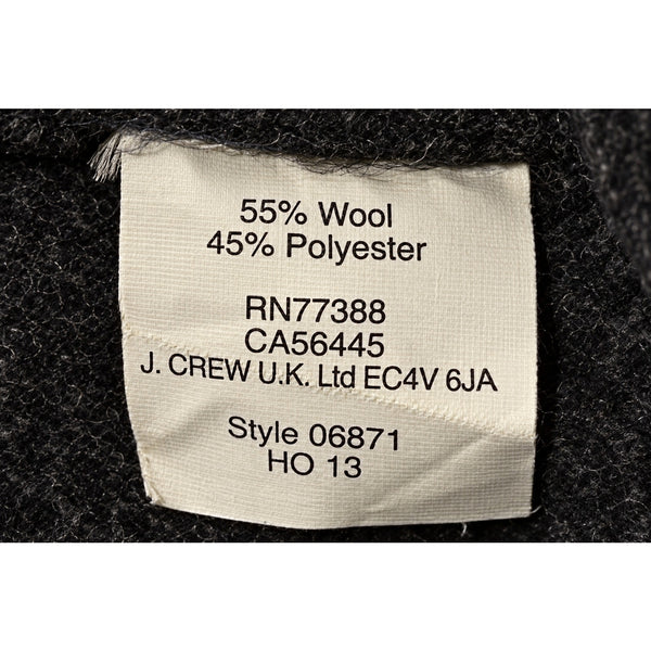 Wallace & Barnes Wool Blend Plaid CPO Shacket Shirt Jacket Mens Small Navy Gray