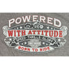 Harley Davidson Powered With Attitude Born To Ride XL No Sz. Tag 22x29 Biker T