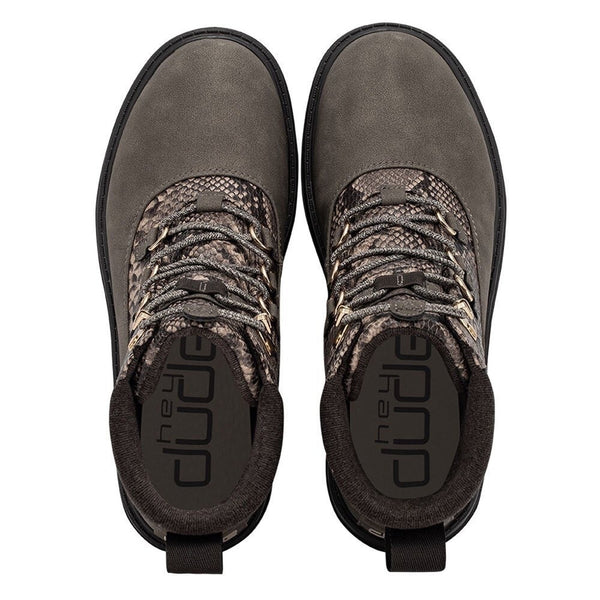 Hey Dude Tonya Eco Shield Womens Boots Shoes Booties Sz 11 Camo Snake NWT