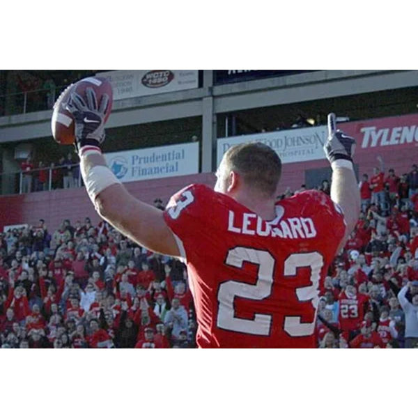 Rutgers Nike Football Jersey Brian Leonard 23 Mens Large Authentic Red Vintage