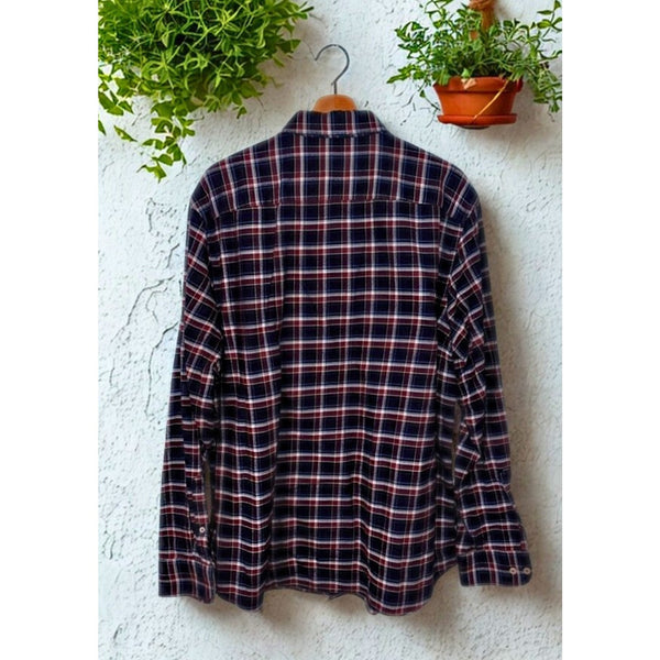 UNTUCKit Hillcot Flannel Plaid Shirt XL Long Sleeve Casual Button Front 40707