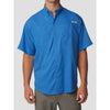 Columbia PFG Tamiami II Short Sleeve Shirt Blue Sz. L NWT MSRP $55