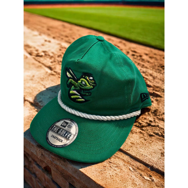 Augusta GreenJackets New Era Golfer Rope Snapback Hat Kelly Green MiLB NWT OSFM