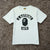 BAPE A Bathing Ape Bicolor College Tee Black Ape Head Logo T-Shirt Medium NWOT