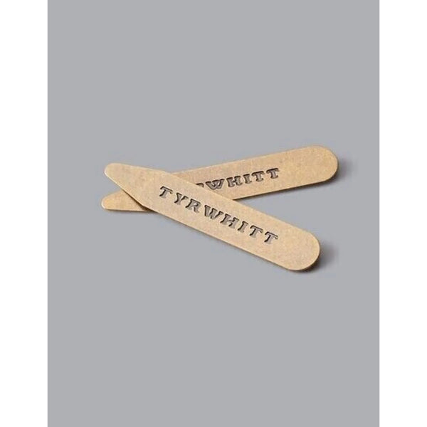Charles Tyrwhitt Brass Metal Collar stays (2.2”) One Pair