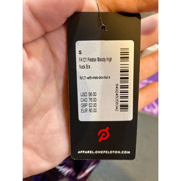 Peloton Melody High Neck Mesh Detail Sports Bra S NWT