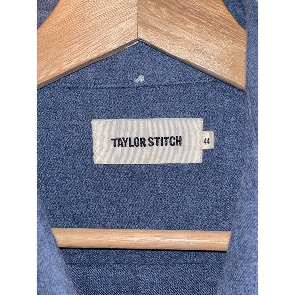 Taylor Stitch The Jack Shirt XL 44 Blue Brushed Cotton Button Down NWOT