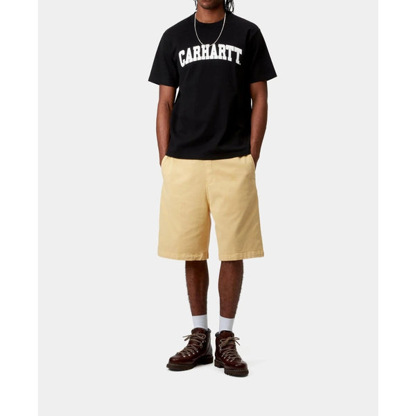 Carhartt WIP S/S University T-Shirt Mens Large Black Logo Graphic Cotton Tee