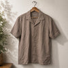 BYLT Basics Paloma 2.0 Short Sleeve Button Up Shirt Men's Large Taupe NWOT