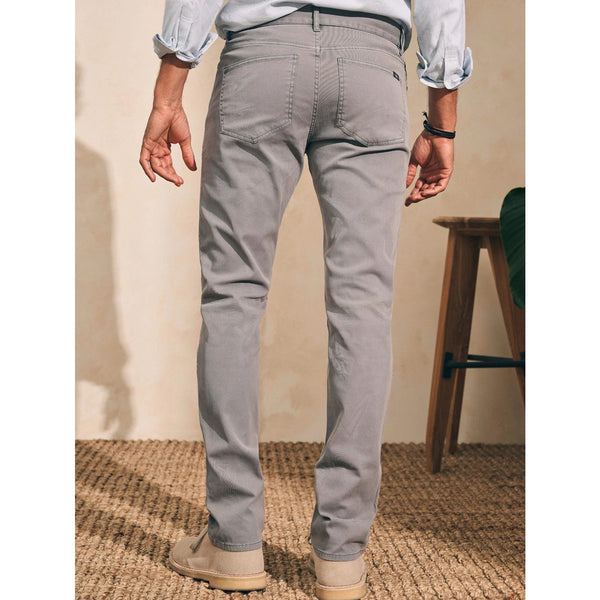 Faherty Comfort Twill 5 Pocket 2.0 Pants Mens 33x33 Rugged Gray Stretch NWT