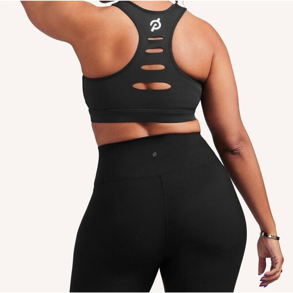 PELOTON Together We Are Power Womens Black Advance Sophia Sports Bra 3X $56 NWT