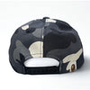BAPE City Camo Glow In The Dark Snapback Hat Black Gray Japan NWOT Rare