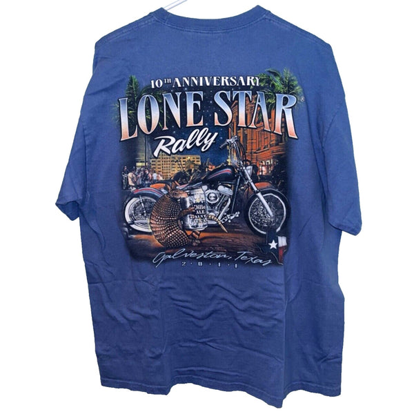 Lonestar Rally Texas 2011 10th Anniversary Armadillo Motorcycle Rally Sz. XL