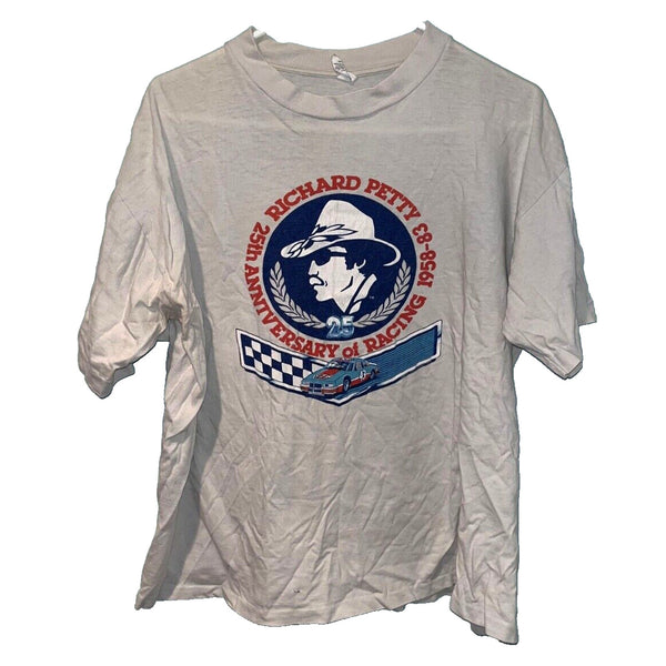 Richard Petty 25th Anniversary Shirt Adtees Sz. XL The King 1983 Vintage