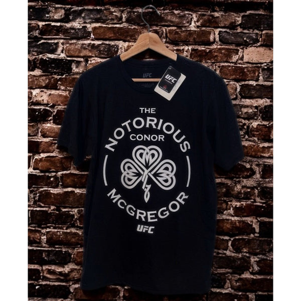 UFC Conor McGregor Reebok Notorious T-Shirt Black Men's Medium NWT Shamrock