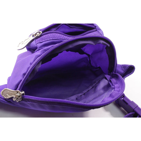 Reebok Big Logo Purple Fanny Pack Vintage 90s Hip Waist Bag Streetwear