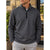 Greyson Tate Mockneck Pullover Men's M Gray Herringbone 1/4 Zip Golf Stretch