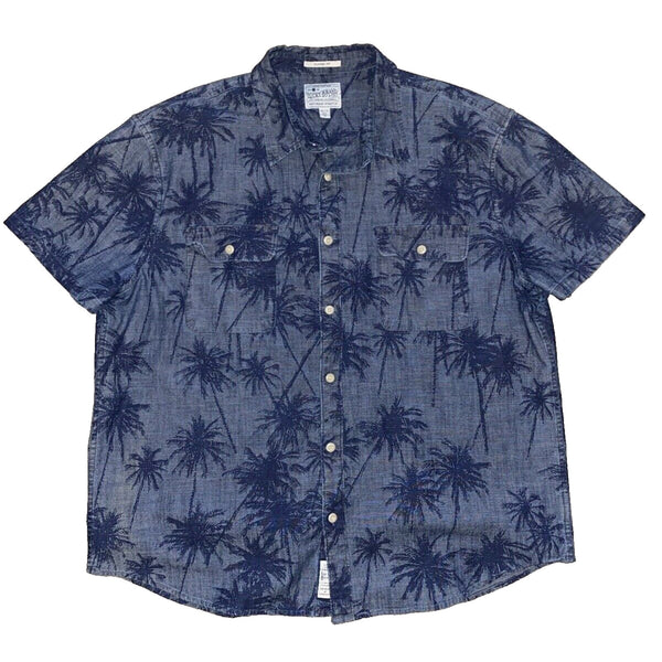 Lucky Brand Men's Short Sleeve Saturday Stretch Clean 2 PKT Workwear Shirt Sz XL