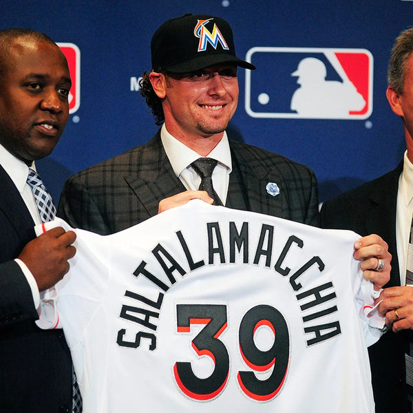 Jarrod Saltalamacchia 2014 MLB Stadium Club #SCA-JSA Autographs HS