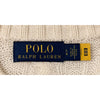 Polo Ralph Lauren Cable Knit Sweater Men's L Cream Wool Cashmere Pony