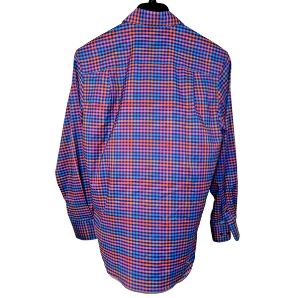 David Donahue Check Fusion Performance Sport Shirt Men's M NWT MSRP $165