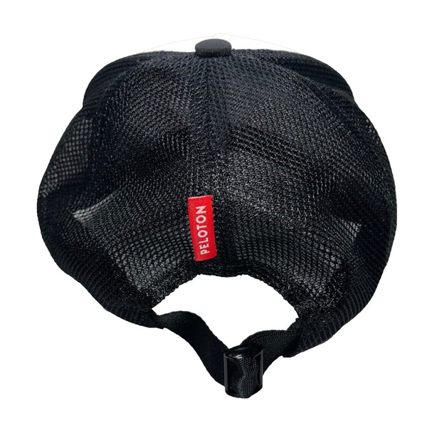 Peloton Adjustable Workout Logo Unisex Adult White Black Mesh Snapback Hat Cap