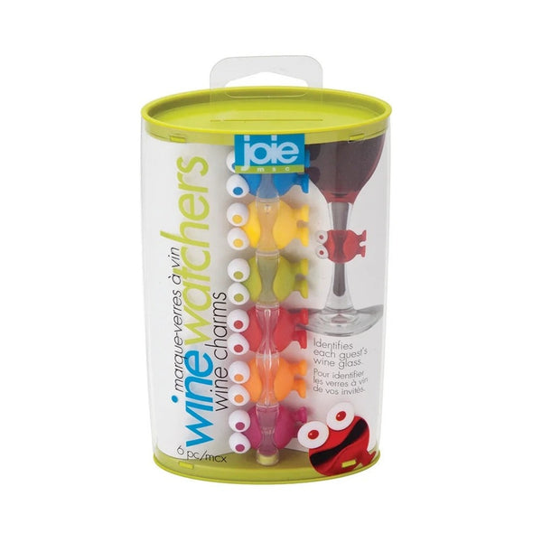 Joie MS Frog Wine Watchers Wine Charms 6 Different Silicone Colors NEW