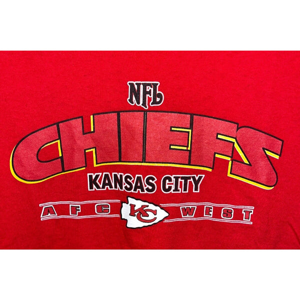 Kansas City Chiefs Vintage 90s Lee Sport NFL AFC West T-Shirt Men's Large Red US